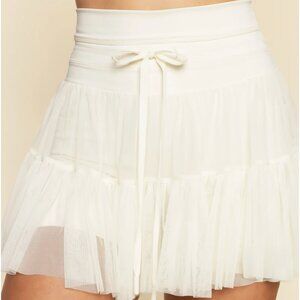 Popflex Pirouette Skort - Ivory NWT